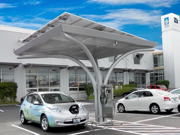 Solar-Powered Charging Stations for Electric Vehicles